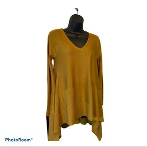 Cupio Long Sleeve V-neck Trapeze sweater